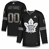 Customized Men's Maple Leafs Any Name & Number Black Shadow Logo Print Adidas Jersey,baseball caps,new era cap wholesale,wholesale hats